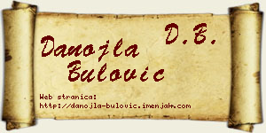 Danojla Bulović vizit kartica